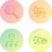 Search and Workspace Icon vector