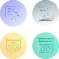 Monitor Screen and Share Icon vector