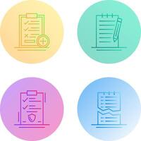 Medical Examination List and Check Up List Icon vector