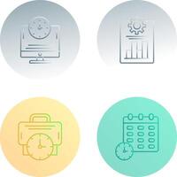 Productivity and Online Time Icon vector