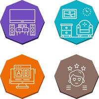 Home Theater and Living Room Icon vector