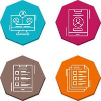 Newtwork and Account Icon vector
