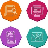 Details Looking and Adaptive Icon vector