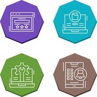 Rating and Data Storage Icon vector