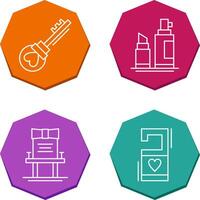 Key and Make up Icon vector