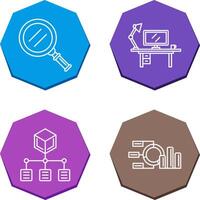 Search and Workspace Icon vector