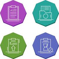 Clipboard and List Folder Icon vector