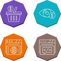 Shopping Basket and Eye Icon vector