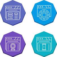 Dashboard and Browser Icon vector