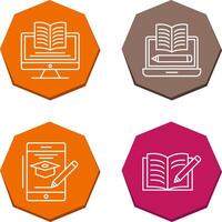 Digital Learning and Written Icon vector