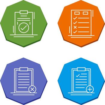 Today to Done Check List and Checkmark Icon vector