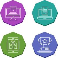 Quiz and Registration Icon vector