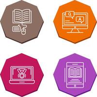 Online Learning and Faq Icon vector