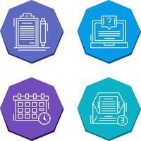 Contract and Question Icon vector