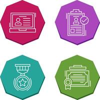 Laptop and Hire Icon vector