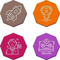 Start Up and Placeholder Icon vector