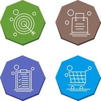 Shopping Bag and Target Icon vector