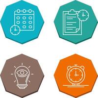 Deadline and Task Management Icon vector