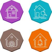 Search and Smart Home Icon vector