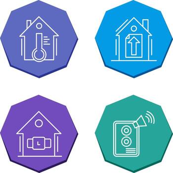 Temperature and Upload Icon vector