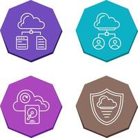 File and Cloud Icon vector