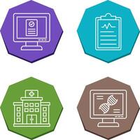 Online appointment and Clipboard Icon vector