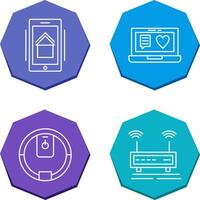 Smart Phone and Chat and Laptop Icon vector