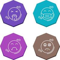 Vomit and Mask Icon vector