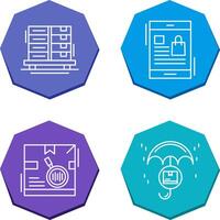 delivery boxes and order Icon vector