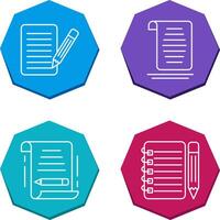 checklist and document Icon vector