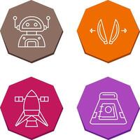 robot and playload Icon vector