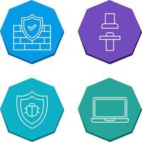 Firewall and Seat Icon vector