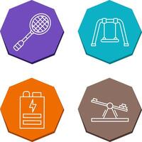 Racket and Swing Icon vector