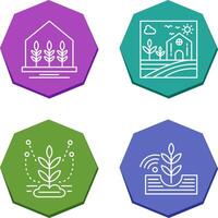 Farm House and Nature Icon vector