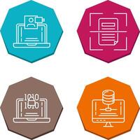 Call and Scan Icon vector