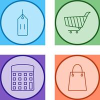 deals and shopping cart Icon vector