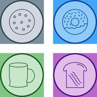 cookie and doughnut Icon vector
