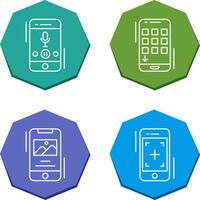 Voice Record and Device Icon vector