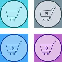 empty cart and confirm order Icon vector