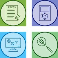 Press Releases and Management Icon vector