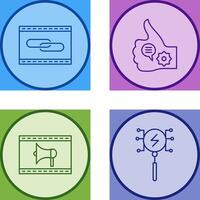 Link Optimization and Like Marketing Icon vector