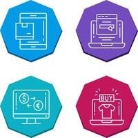 Package and Searching Icon vector