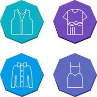 Swimming Vest and Accessory Icon vector