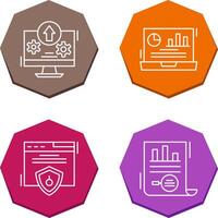 Upload and Dashboard Icon vector