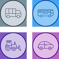 Truck and Bus Icon vector