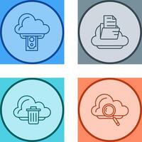 Cloud Computing and Cloud Icon vector