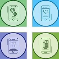 Setting and Favourite Icon vector