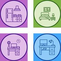 Kitchen and Bedroom Icon vector