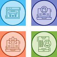 Rating and Data Storage Icon vector