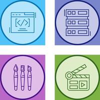 Web Coding ND Server Icon vector